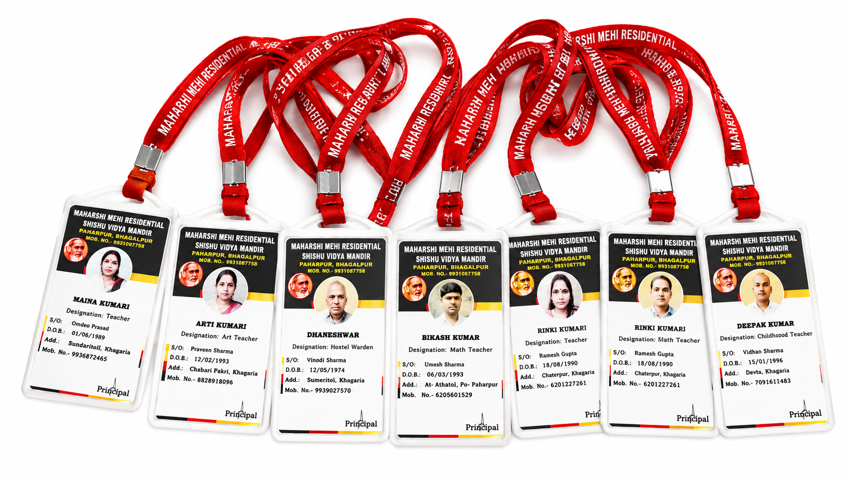 Polyester lanyard screen printing, Plastic holder with pasting card